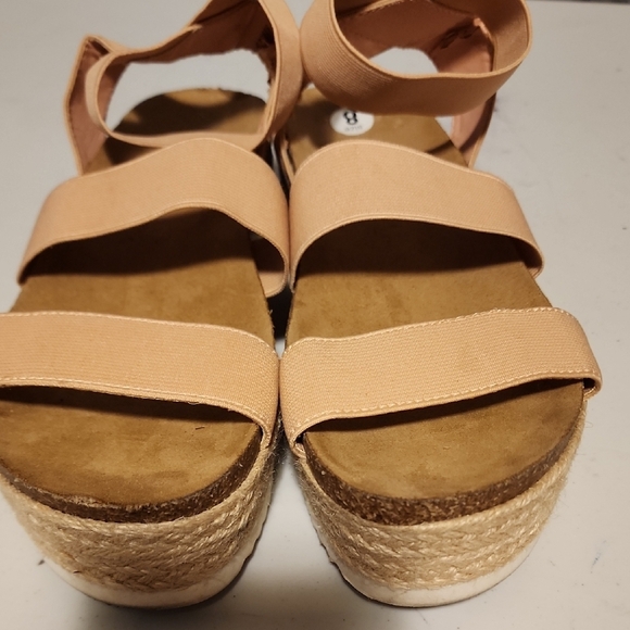 Report Tan Espadrille Shoes with Elastic Straps - Picture 3 of 7